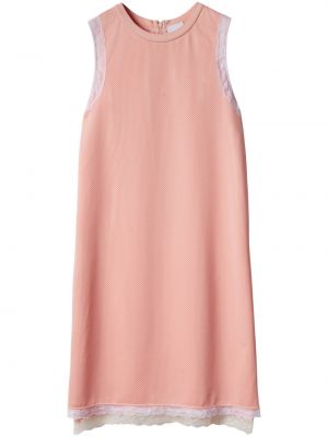 Φόρεμα με δαντέλα Burberry ροζ