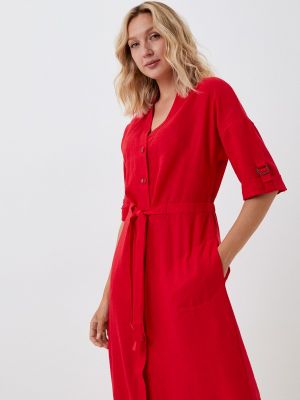 Платье-рубашка Argent красное