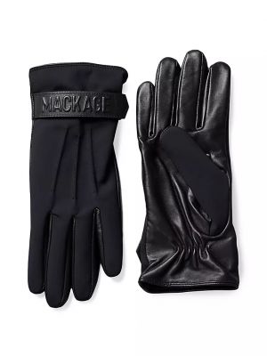 Шерстяные перчатки Mackage черные