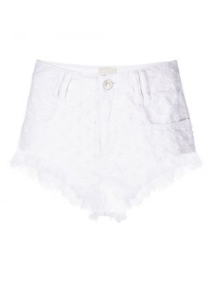 Obnosené džínsové šortky Isabel Marant biela