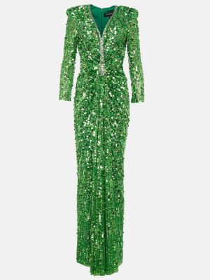 Dlouhé šaty Jenny Packham zelená