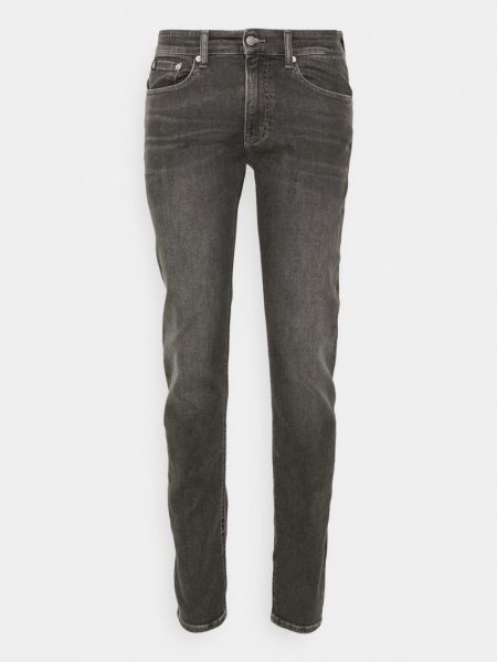 Jeansy skinny slim fit Calvin Klein Jeans szare