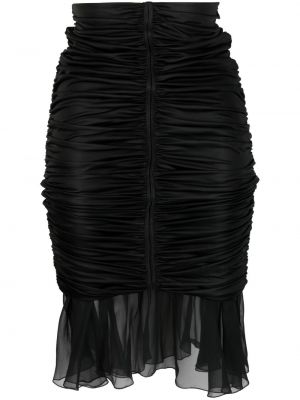 Hodvábna puzdrová sukňa Blumarine čierna