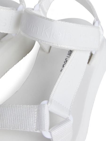 Sandales à scratch Calvin Klein Jeans blanc
