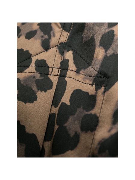 Boxers de seda con estampado leopardo Tom Ford marrón