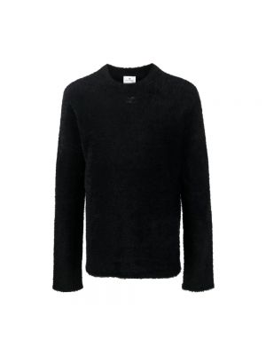 Dzianinowy sweter Courreges czarny
