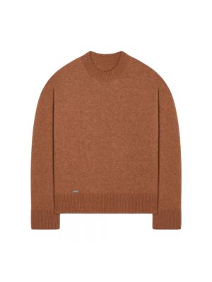 Sweter z okrągłym dekoltem Alanui brązowy