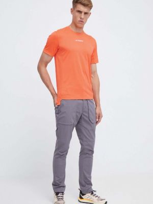 Sportska majica kratki rukavi Adidas Terrex narančasta