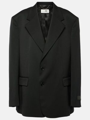 Oversize woll blazer Mm6 Maison Margiela schwarz