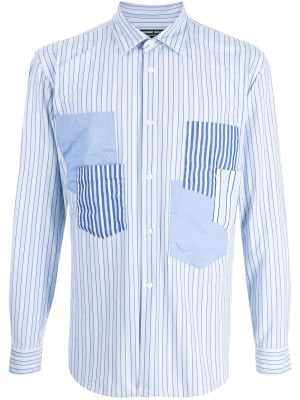 Camisa a rayas manga larga Comme Des Garçons Homme Deux azul