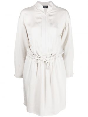Obleka z draperijo Emporio Armani bela