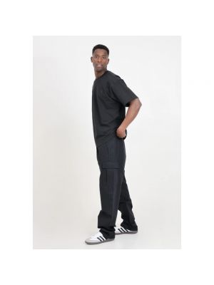 Spodnie relaxed fit Adidas Originals czarne
