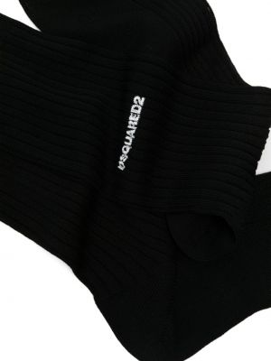 Bavlněné ponožky Dsquared2 černé
