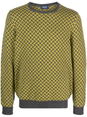 Džemper od kašmira s printom s apstraktnim uzorkom Drumohr