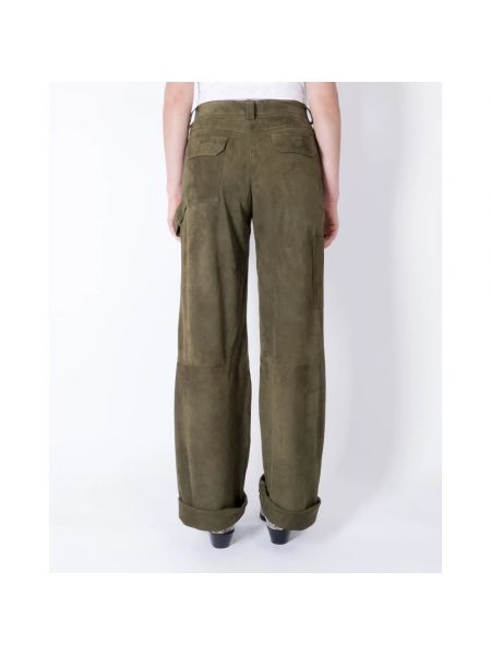 Pantalones de cuero Giorgio Brato verde