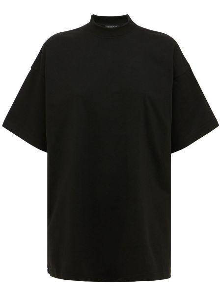 Camiseta de algodón oversized Balenciaga negro