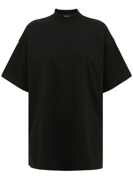 Overdimensioneret bomuld t-shirt Balenciaga sort