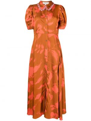 Φλοράλ φόρεμα με κουμπιά με σχέδιο Lee Mathews