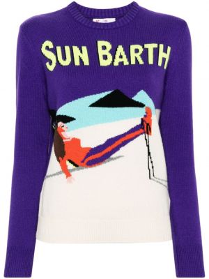 Пуловер Mc2 Saint Barth виолетово