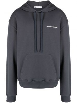 Pamučna hoodie s kapuljačom s printom Ih Nom Uh Nit siva