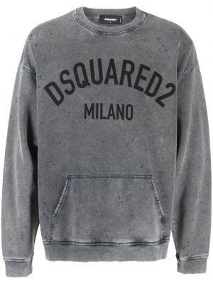 Trykt sweatshirt Dsquared2 grå