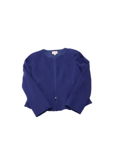 Bluza wełniana Armani Pre-owned niebieska