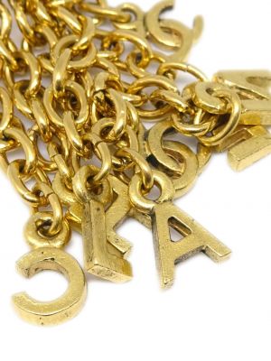 Náušnice s třásněmi Chanel Pre-owned zlaté