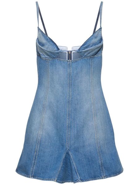Přiléhavé mini šaty Nensi Dojaka modré