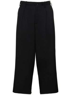 Pantaloni di lana Yohji Yamamoto nero