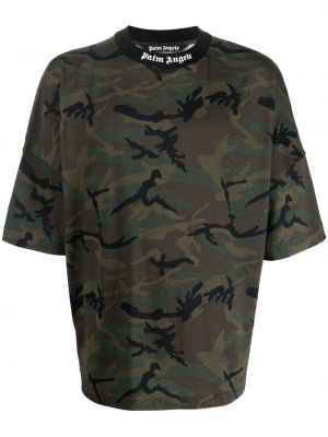 T-shirt à imprimé à imprimé camouflage Palm Angels