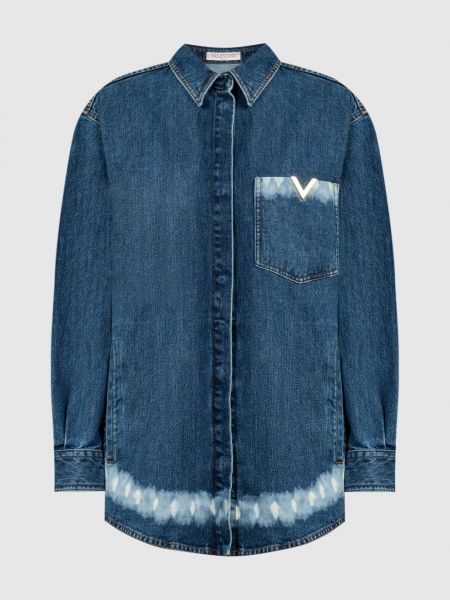 Джинсовая куртка Valentino синяя