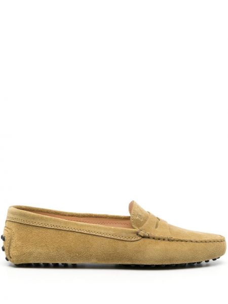 Pantofi loafer din piele de căprioară slip-on Tod's