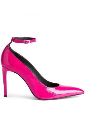 Полуотворени обувки с катарама Ami Paris розово