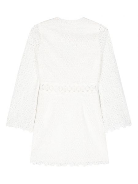 Sukienka koronkowa Ba&sh biała
