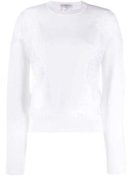 Sudadera de encaje Givenchy blanco
