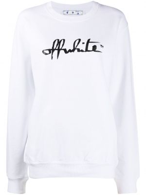 Felpa con stampa Off-white bianco