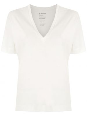 Тениска с v-образно деколте Osklen бяло
