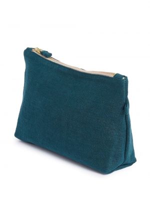 Leinen reisetasche mit reißverschluss Once Milano blau