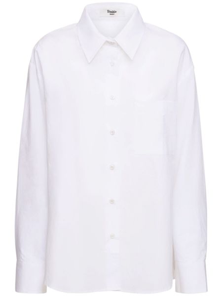Camisa de algodón The Frankie Shop blanco