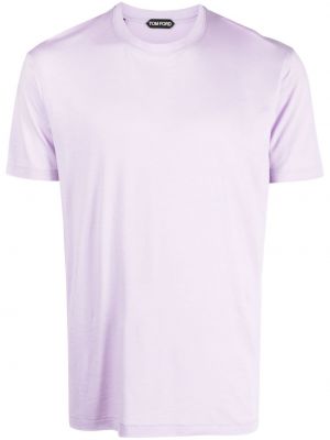Tričko s okrúhlym výstrihom Tom Ford fialová
