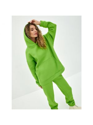 Зеленый утепленный трикотажный костюм оверсайз Asos Design