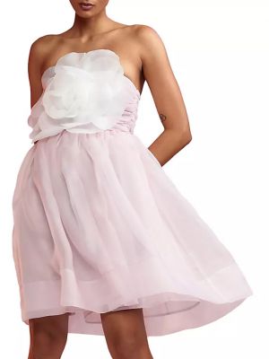 Платье мини Cynthia Rowley розовое