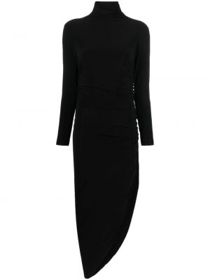 Drapované šaty Norma Kamali černé