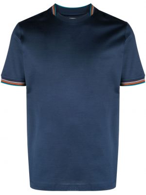 Pruhované bavlnené tričko Paul Smith modrá