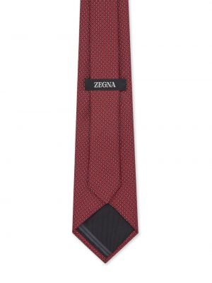 Raštuotas šilkinis kaklaraištis Zegna