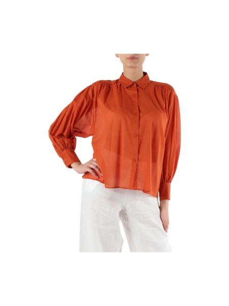 Camisa de algodón Niu naranja