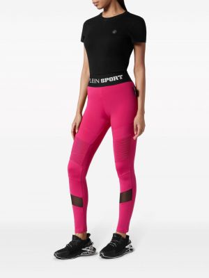 Spodnie sportowe Plein Sport różowe