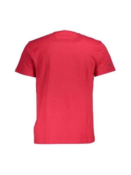 Camiseta con estampado de cuello redondo La Martina rosa