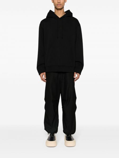 Kapučdžemperis ar izšuvumiem Mm6 Maison Margiela melns