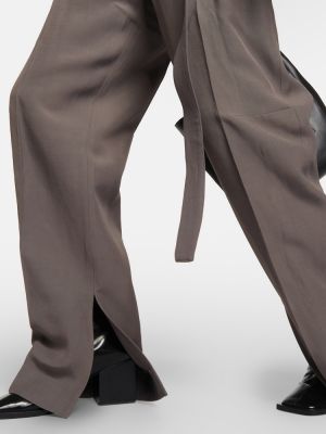Nohavice s vysokým pásom Jil Sander hnedá